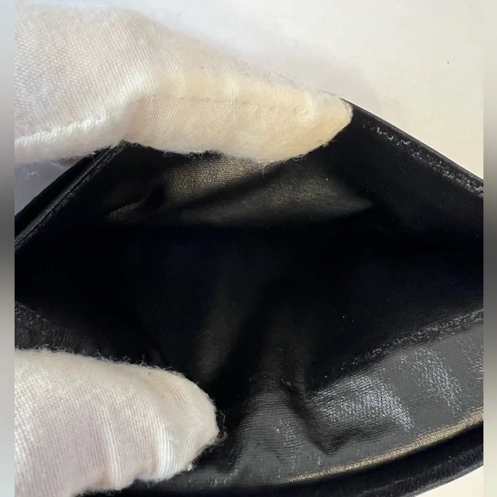 BURBERRYS VINTAGE‎ SLIM LONG BLACK WALLET